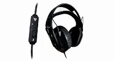 Diadema Game Factor Hsg500, Microfono Desmontable, 3.5mm/adaptador 1 A 2 Puntas, Negro