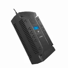 No Break Forza Power Technologies Ht-650lcd 0.65 Kva / 390 W, Entrada 145 V, 12 Salidas Ac, Negro