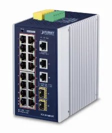 Switch Planet Igs-20160hpt Gestionado, L2/l3, Rj-45 18, Gigabit Ethernet (10/100/1000), 16 Poe, Azul, Blanco