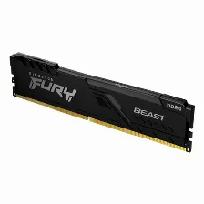 Memoria Ram Kingston Fury Beast, 16gb, 3200mhz, Ddr4, Disipador Negro