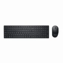 Teclado Inalámbrico Dell Km5221w Internacional De Ee.uu., Tamaño Completo (100%), 10 M, Teclado Numérico, Negro