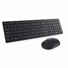 Teclado Inalámbrico Dell Km5221w Internacional De Ee.uu., Tamaño Completo (100%), 10 M, Teclado Numérico, Negro