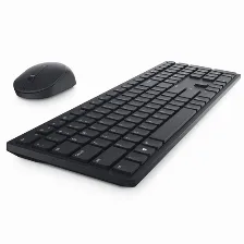 Teclado Inalámbrico Dell Km5221w Internacional De Ee.uu., Tamaño Completo (100%), 10 M, Teclado Numérico, Negro