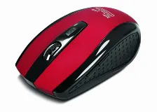 Mouse Klip Xtreme Kmw-340rd óptico, 6 Botones, 1600 Dpi, Rf Inalámbrico, 10 M, Negro, Rojo