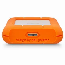 Disco Duro Externo Lacie Rugged Mini 2 Tb, Micro-usb B 3.2 Gen 1 (3.1 Gen 1), Naranja, Plata