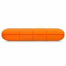 Disco Duro Externo Lacie Rugged Mini 2 Tb, Micro-usb B 3.2 Gen 1 (3.1 Gen 1), Naranja, Plata