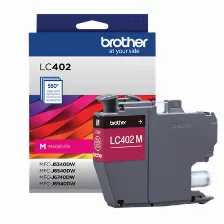 Cartucho De Tinta Brother Lc402m Original, Magenta, Rendimiento Estándar