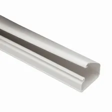 Canaleta Ld10 De Pvc Ra?gido, Con Cinta Adhesiva Para Instalacia?n Sin Herramientas, De 38.4 X 24 X 1828.8 Mm, Color Blanco