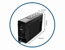 No Break Cdp, Compacto 500va, 250w, 4 Contactos, 1xusb, Respaldo 5min, Bateria Litio, Negro