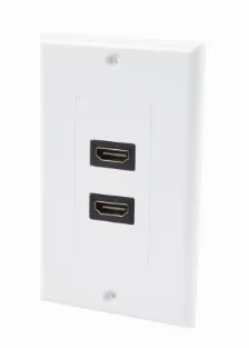 Placa De Pared Linkedpro Lpfp091 2 Hdmi, Color Blanco