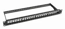 Panel De Parcheo Linkedpro Lppp23utpbk24p 24 Puertos, Soporta Cat6, Color Negro, Montaje En Bastidor, Capacidad Del Rack 1u