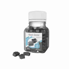 Cubierta Linkedpro Lp-rj45, Rj-45, Silicona, Negro, Pc De Escritorio/estación De Trabajo, Conmutador (dispositivo De Red), Computadora Portátil, 100 Pieza(s)