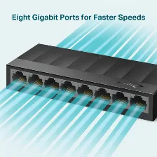 Switch Tp-link Ls1008g No Administrado, Rj-45 8, Gigabit Ethernet (10/100/1000), Negro