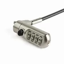 Cable Antirrobo Startech.com Candado Para Laptop Con Cable De 2m Kensington, Cerradura Con Combinación, 2 M, Negro, Acero Inoxidable