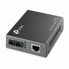 Conversor De Medios Tp-link Mc210cs, Gigabit, 1000 Mbit/s, Fibra Optica Sc, Hasta 15 Km