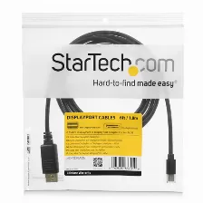 Cable Adaptador De 1,8m De Monitor Mini Displayport 1.2 Macho A Dp Macho - 4k, (mdp2dpmm6)