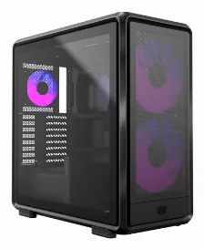 Gabinete Cooler Master Masterframe 600 Mesh Midi Tower, Psu No, Vent. 2x 200 Mm, Vent. 1x 120 Mm, Negro
