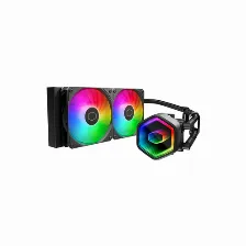 Enfriamiento Liquido Cooler Master Core Ii Argb, 240mm, 2x120mm, Negro