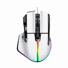 Mouse Laser Game Factor Mog602, 19000 Dpi, 8 Botones Programables, Macros, Blanco