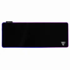 Mousepad Gamer Factor Mpg500, Rgb, Dimensiones 80 X 30, Lx Extra Largo, Microfibra, Negro