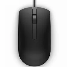 Mouse Dell Mouse Con Cable - Ms116 Shipswith Latam óptico, 2 Botones, 1000 Dpi, Usb Tipo A, Negro