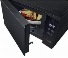 Horno De Microondas Lg Ms2032gas Capacidad 20 L, Potencia 700 W, 5 Niveles De Potencia, 5 Programas De Cocción, Pantalla Si, Color Negro