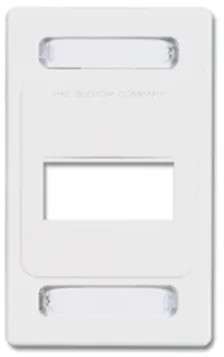 Placa De Pared Siemon Mx-fp-s-03-02b 1 Rj-45, Diseño Convencional, Tornillos Incluidos Si, Color Blanco