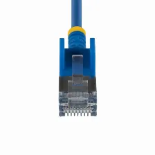 Patchcord Startech.com Cat6a, 0.15 M, U/ftp (stp), Azul