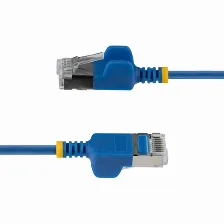 Patchcord Startech.com Cat6a, 0.8 M, U/ftp (stp), Azul