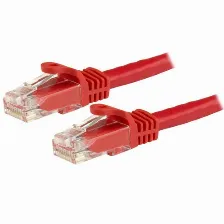 Patchcord Startech.com Cat6, 3 M, U/utp (utp), Rojo