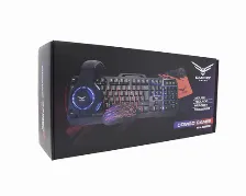 Kits Naceb Technology Na-0925 Teclado Usb, 105 Teclas, Iluminación Si, Mouse Usb, 2400 Dpi, Auriculares Tipo Diadema, 3,5 Mm, Total 4 Pieza(s), Color Negro, Rojo