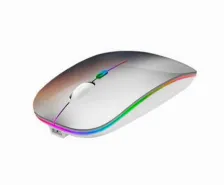 Mouse Nextep Ne-412p 1600 Dpi, Rf Inalámbrico, 10 M, Platino