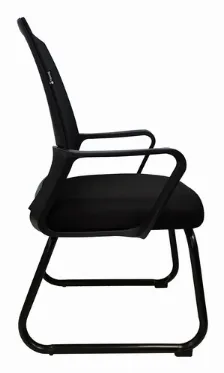Silla Nextep Ne-652n Asiento Acolchado, Reposa-brazos Si, Material Tela, Base Acero, Color Negro