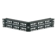 Panel De Parcheo Panduit Nkppa48fmy 48 Puertos, Color Negro