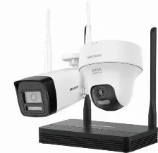 Kit Videovigilancia Hikvision Nks424w02h 4 Canales, Cámara 2560 X 1440, Bala (forma)/cúpula