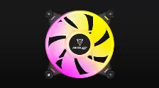 Ventilador Ocelot Gaming Of-3 12 Cm, Led Azul, Verde, Rojo, Negro