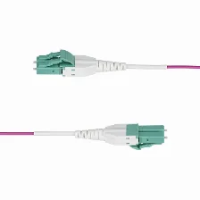 Cable Startech.com 2 M, Fibra Om4, Lc, Lc, 100 Gbit/s, Violeta