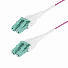Cable Startech.com 7 M, Fibra Om4, Lc, Lc, 100 Gbit/s, Violeta