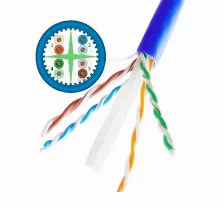 Saxxon Outpcat6aazo - Bobina De Cable Utp Cat6a 100% Cobre/ 305 Metros/ Uso Interior/ Color Azul/ Categora?a 6a/ 4 Pares/ Soporta Estandares: Yd / T1019-2001, Iso / Iec 11801, Ansi / Tia / Eia-568/...