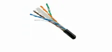 Bobina Saxxon Outpcat6gcopext Cat6, 305 M, U/utp (utp), Negro
