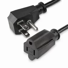 Cables De Poder Startech.com Macho, Hembra 125 V, 0.5 M, Negro