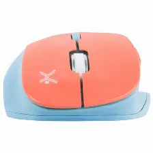 Mouse Perfect Choice Thumb 6 Botones, 1600 Dpi, Rf Inalámbrico, 10 M, Azul, Naranja