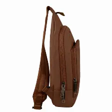 Mochila Perfect Choice Pc-085027 Poliéster, Color Café