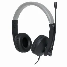 Audífonos Perfect Choice Pc-112167 Diadema, Alámbrico, Usb, Negro, Gris
