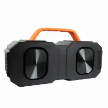 Bocina Perfect Choice Agua Goliat Bt, Inalámbrico Y Alámbrico, Negro, Naranja