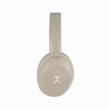 Audífonos Perfect Choice Pc-117148 Diadema, Inalámbrico Y Alámbrico, 3.5 Mm, Usb, Bluetooth, Beige, Gris