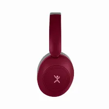 Audífonos Perfect Choice Pc-117162 Diadema, Inalámbrico Y Alámbrico, 3.5 Mm, Usb, Bluetooth, Gris, Rojo