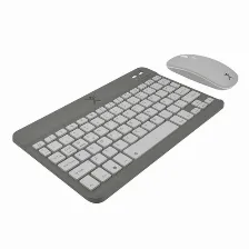 Kit Teclado Y Mouse Perfect Choice Genova Interruptor De Llave De Tijera, Inalámbrico, 1600 Dpi, Negro