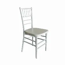 Paquete De 5 Sillas Modamob, Modelo Tiffany, 161cm X 40cm X 46cm, 20 Kg, Incluye Asiento Acolchado, Color Perla