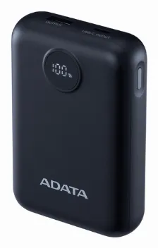 Power Bank Adata C100, 10000 Mah, Usb, Negro